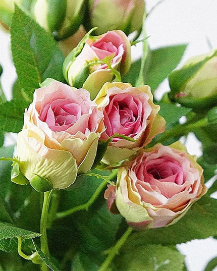 Elegant Silk Rose Arrangement: Exquisite Artificial Flowers for Timeless Decor