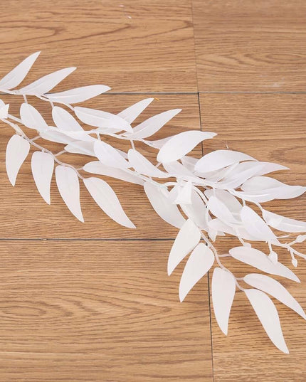 Realistic Green Willow Leaf Long Stem - Indoor and Outdoor Foliage Decor