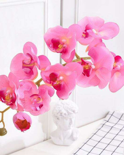 Lifelike Butterfly Orchid Faux Floral Arrangement - 10 Pack