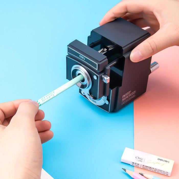 Elevate Your Workspace with the Luxury Camera-Inspired Pencil Sharpener