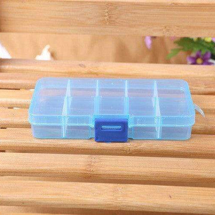 Versatile Clear Plastic Organizer Box with Adjustable Compartments for Crafts, Jewelry, and Tools