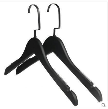 Stylish 10-Piece Premium Black Wooden Non-Slip Hanger Set