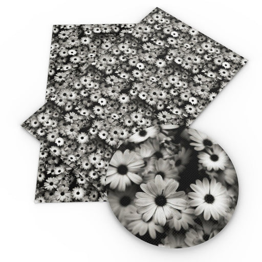 Floral Faux Leather Fabric - Ideal for Crafting & DIY Enthusiasts