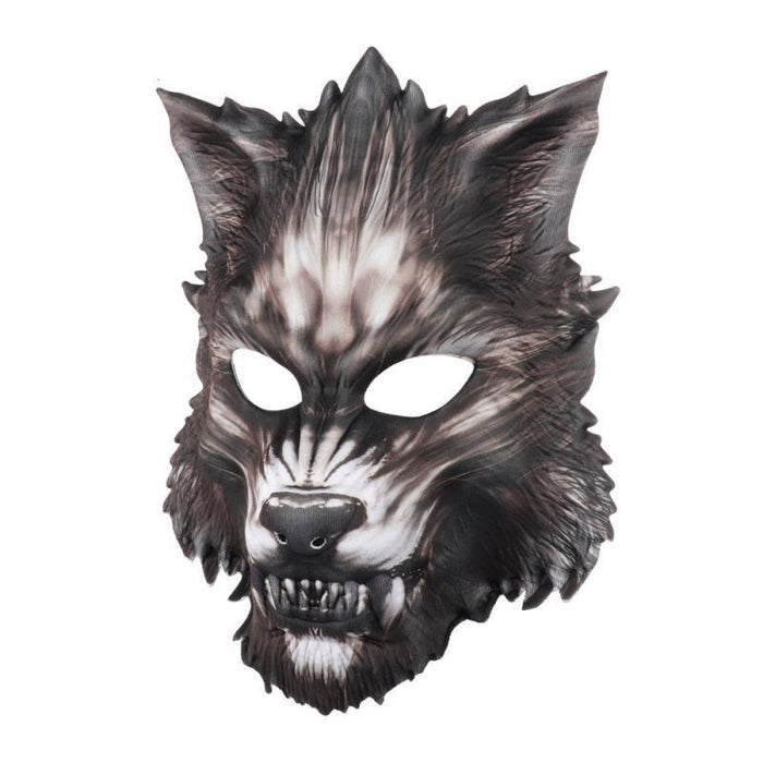 Wolf Masquerade Mask - Premium PU Leather Halloween Cosplay Accessory