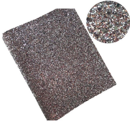 Glittery Faux Leather Craft Sheets for Creative DIY - 21CM x 29CM