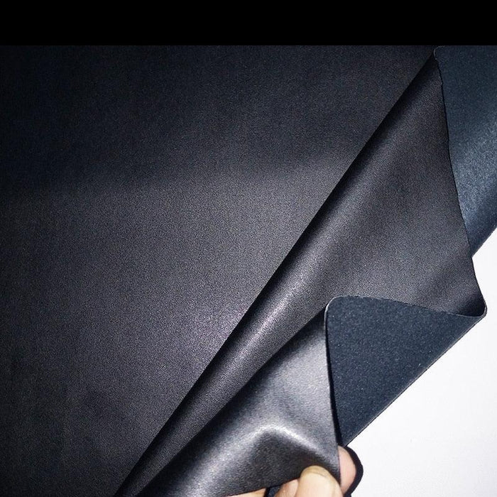 Black Faux Leather DIY Crafting Fabric - Premium Sewing Material