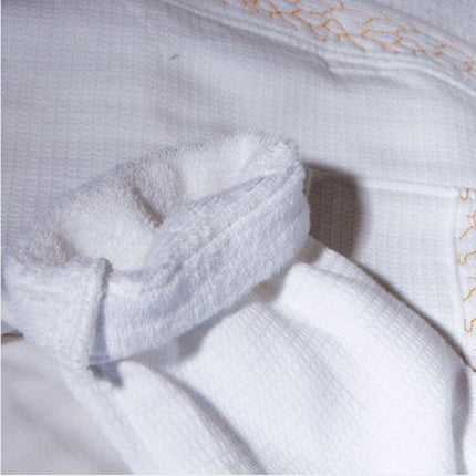 Cozy Luxury Cotton Waffle Terry Bathrobe for Home and Hotel Relaxation