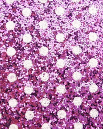 Sparkling Polka Dot Faux Leather Craft Sheets - Glamorous Creative Essentials