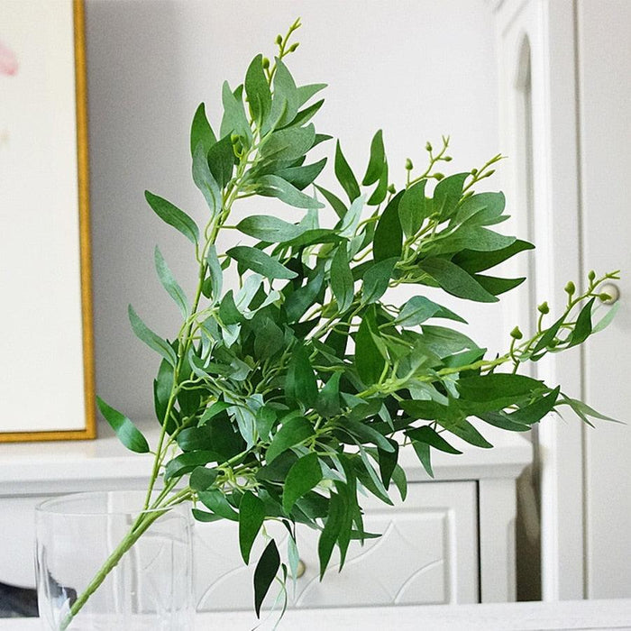 Opulent Willow Jungle Bouquet - Exquisite Faux Floral Arrangement for Elegant Occasions and Home Beautification