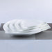 Opulent White Porcelain Cyclone Dishware Ensemble