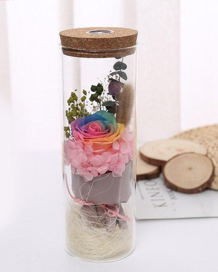 Eternal Bloom Luxury Glass Soap Dispenser