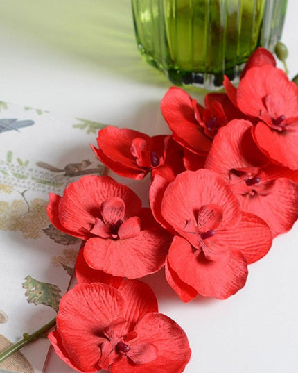 Lifelike White Phalaenopsis Orchid Arrangement - Stylish Home and Event Decor