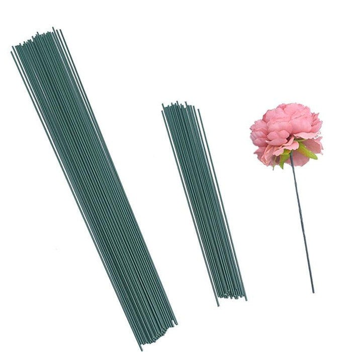 Nature-Inspired Elegance: Artificial Green Flower Stems - 20-Piece Set