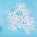 5 Branches Artificial Willow Bouquet Silk Fake Leaves Green Faux Foliage