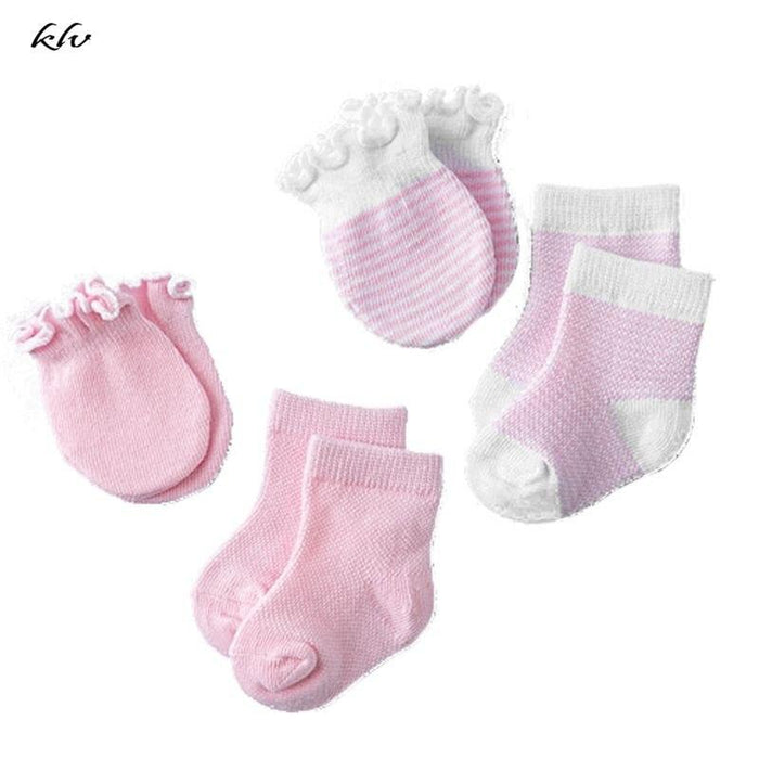 Baby Essentials Bundle: Soft Mittens and Socks for Little Ones