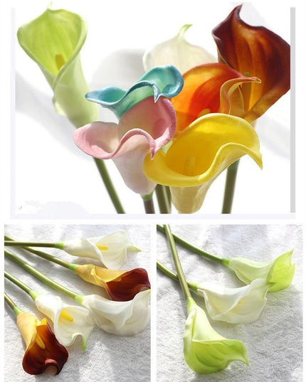 Chic Real Touch Calla Lily Floral Bundle - Ideal for Special Occasions & Decor