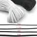Monochrome Polyester Cord Bundle: Premium Artisanal Crafting Set
