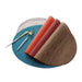 Elegant Bamboo Grain Oval Placemats Set - Stylish Table Protectors