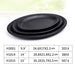 Sleek Black Melamine Dining Set - Elevate Your Table Experience