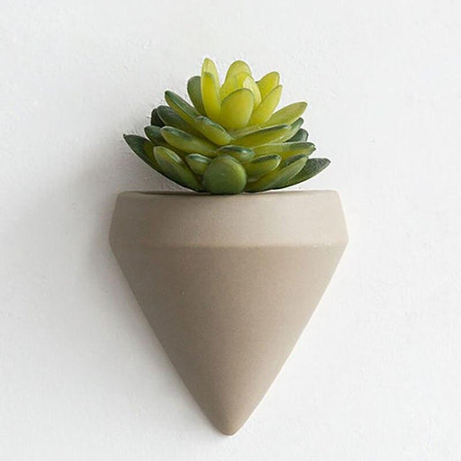 Scandinavian Elegance Ceramic Wall Vase Planters - Modern Home Decor Accent