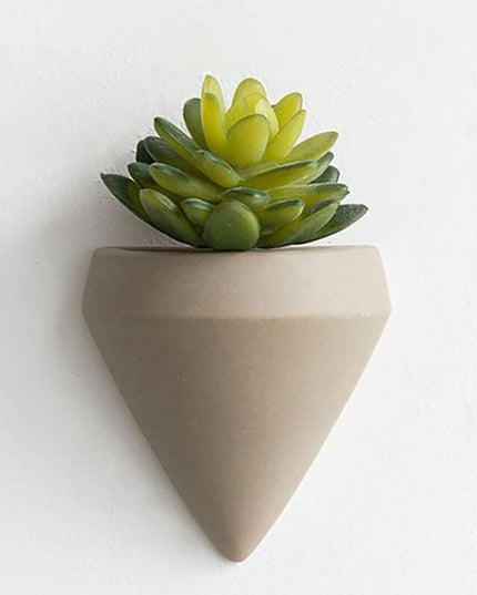 Elegant Scandinavian Ceramic Wall Planter Set for Modern Home Design