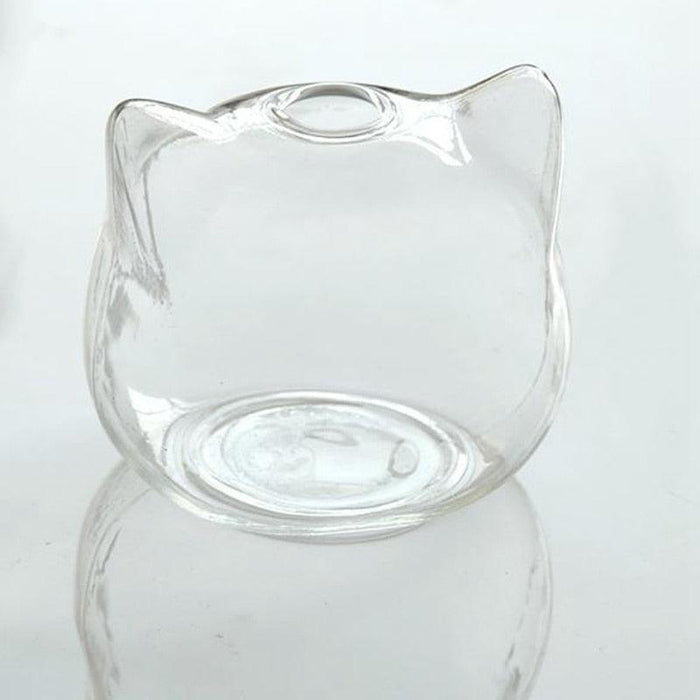 Cat-Inspired Glass Vase: Enchanting Botanical Centerpiece