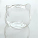 Whimsical Cat Design Glass Vase: Elegant Botanical Statement Piece