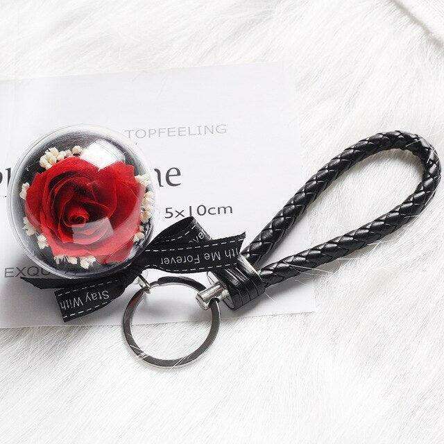 Eternal Radiance: Preserved Rose in Illuminated Glass Dome