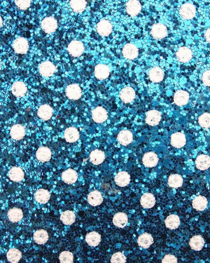 Sparkling Polka Dot Faux Leather Craft Sheets - Glamorous Creative Essentials