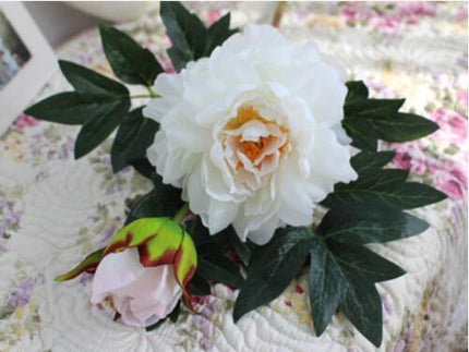 Elegance in Bloom: Autumn Peony Silk Bouquet for Fall Decor and Events