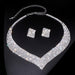 Crystal Elegance: Exquisite Bridal Jewelry Set
