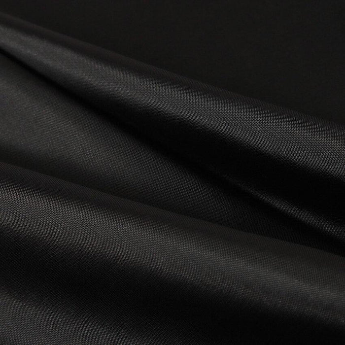 Elegant Black Bathroom Shower Curtain Set with Waterproof Fabric and 12 Hooks
