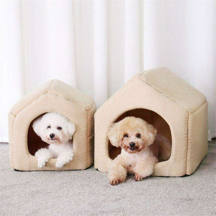 Luxurious 2-in-1 Cozy Pet Retreat for Comfort and Style