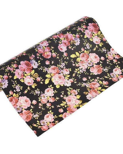 Chic Floral PVC Leather Handbag Crafting Kit