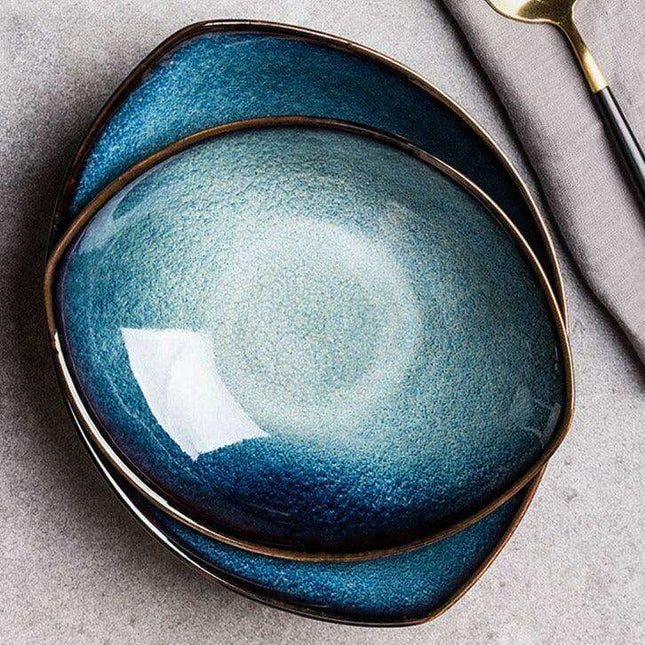 Sophisticated Ice Crack Porcelain Dining Set for Exquisite Entertaining