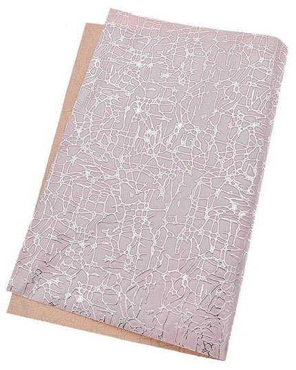 Stylish Striped Grid A4 Faux Leather Fabric for Trendy DIY Projects