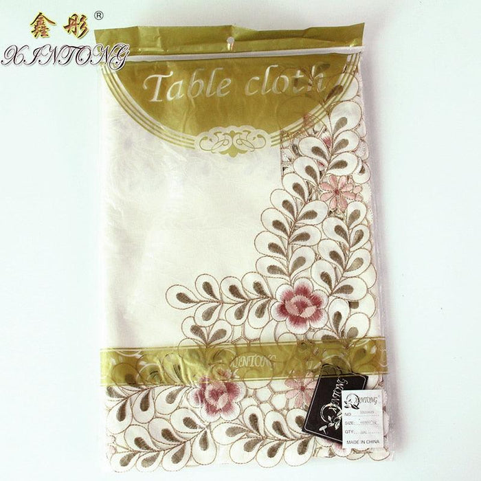 Elevate Your Home Decor with Exquisite Embroidered Botanical Table Runner