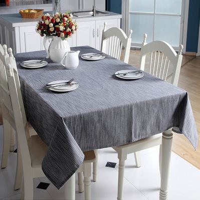 Sophisticated Linen and Cotton Blend Tablecloth for Elegant Home Settings