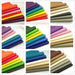 Colorful Rainbow PU Leather Crafting Pack - 7 Piece Assortment