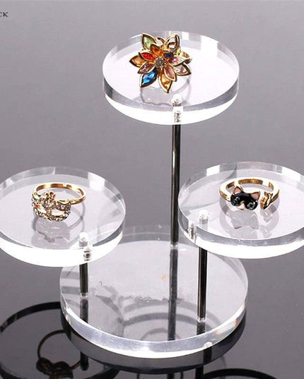 Sophisticated Acrylic Jewelry Display Stand - Modern Organizer for Necklaces and Bracelets
