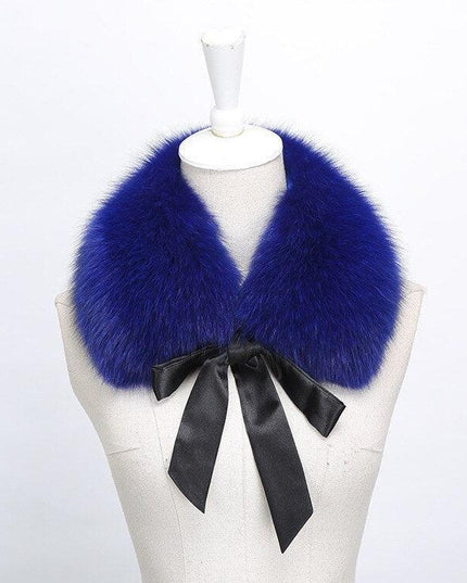 Luxurious Raccoon Dog Fur Ribbon Stole for Winter Elegance