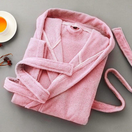 Men's Cozy Cotton Hooded Bathrobe for Summer Evenings