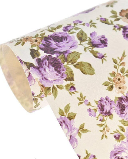 Chic Floral PVC Leather Handbag Crafting Kit