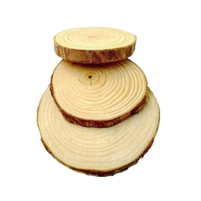 Rustic Wooden Coaster Set - Elevate Your Table with Natural Elegance
