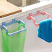 Effortless Hanging Kitchen Organizer: Space-Saving Plastic Door Rack for Towels and More