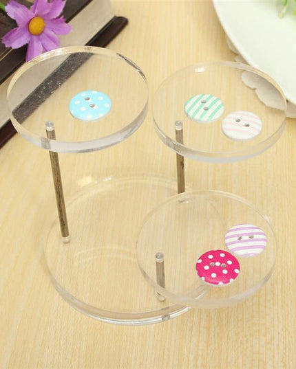 Stylish Round Acrylic Jewelry Display Stand - Elevate Your Collection Elegantly