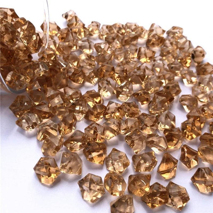 Vibrant 150-Piece Acrylic Crystal Gemstones Set for Creative Home Decor and Craft Projects