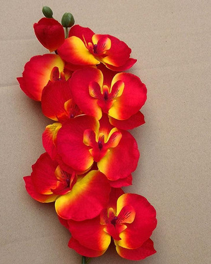 Lifelike White Phalaenopsis Orchid Arrangement - Stylish Home and Event Decor