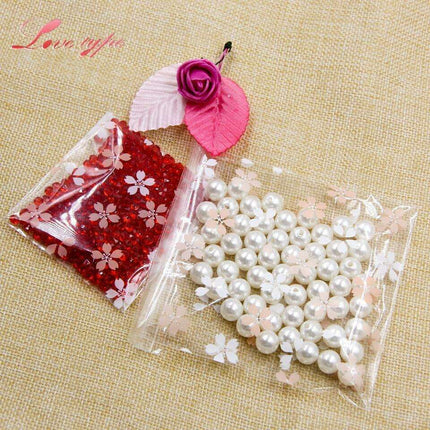 Cherry Blossom Treat Bags - Elegant Self-Adhesive Packaging for Handmade Confections