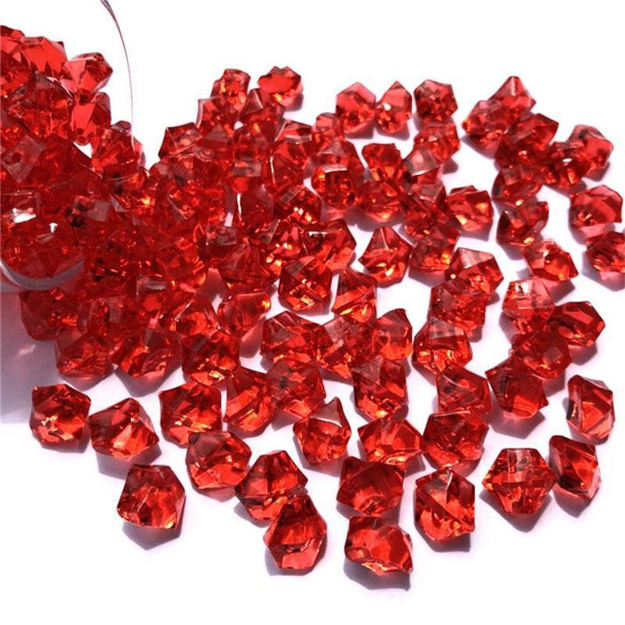 Vibrant 150-Piece Acrylic Crystal Gemstones Set for Creative Home Decor and Craft Projects